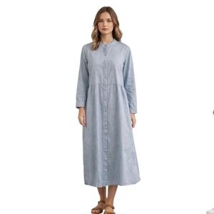 chambray rhea maxi dress Chambray Rhea Maxi Dress